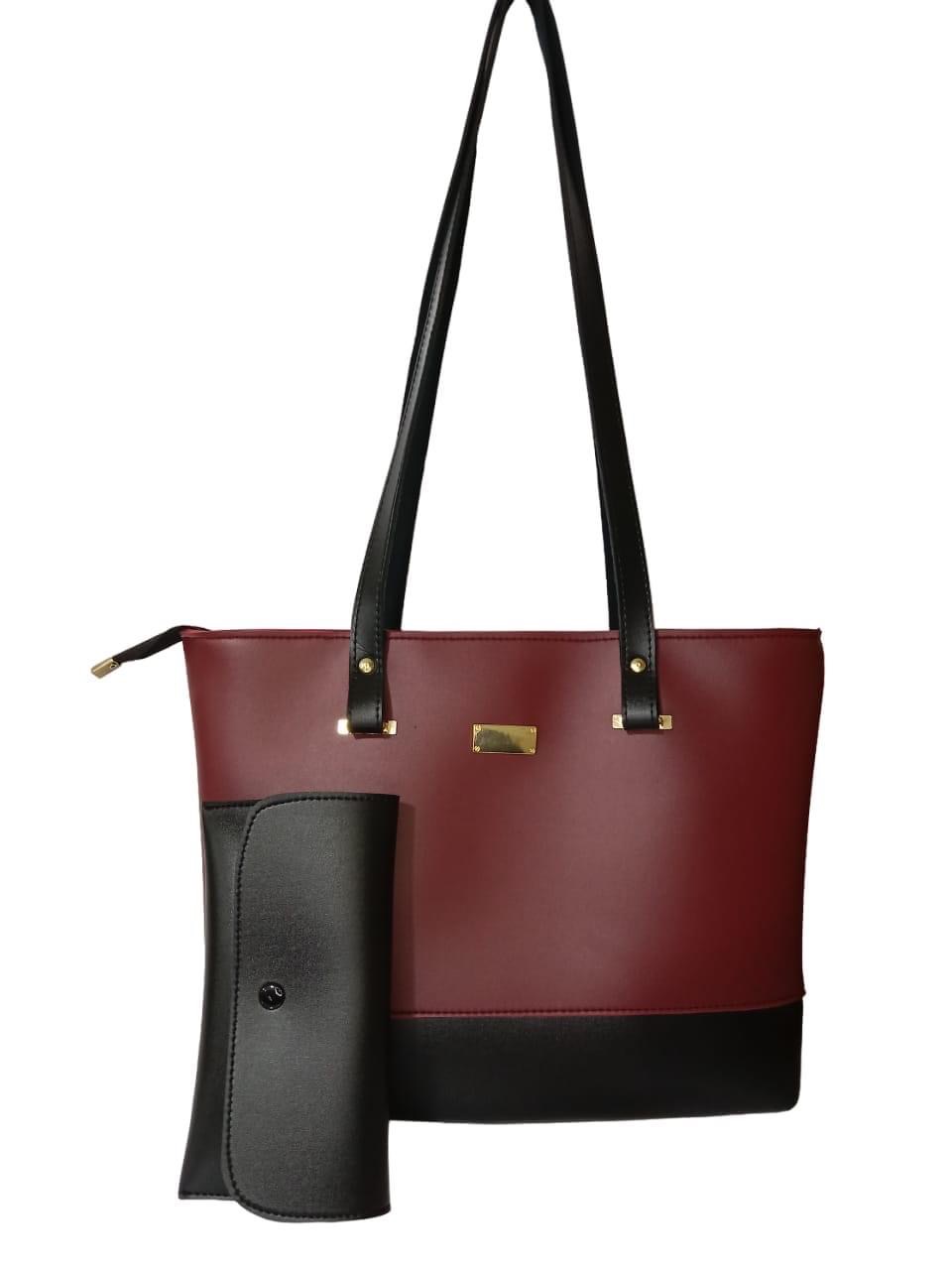 Shoulder Tote Bag ( Maroon)