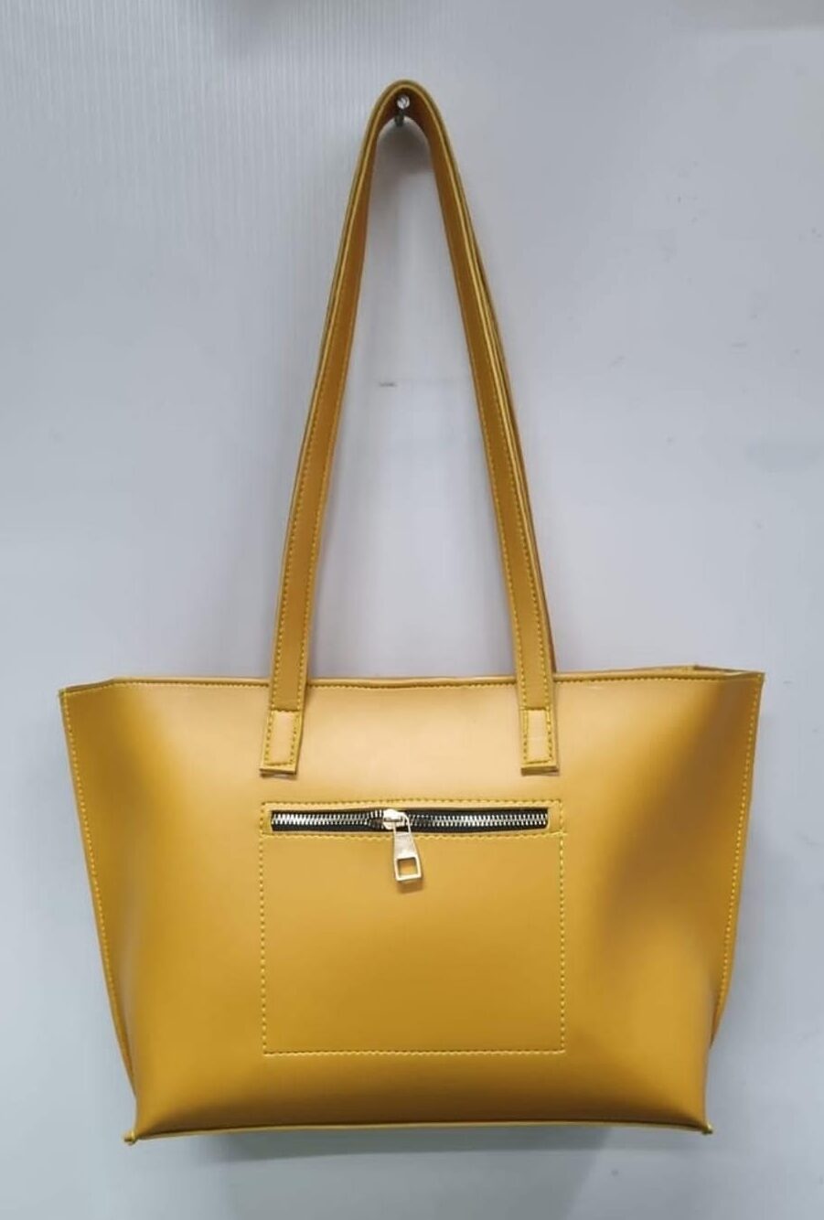 Long Handle Tote Bag (Mustard)