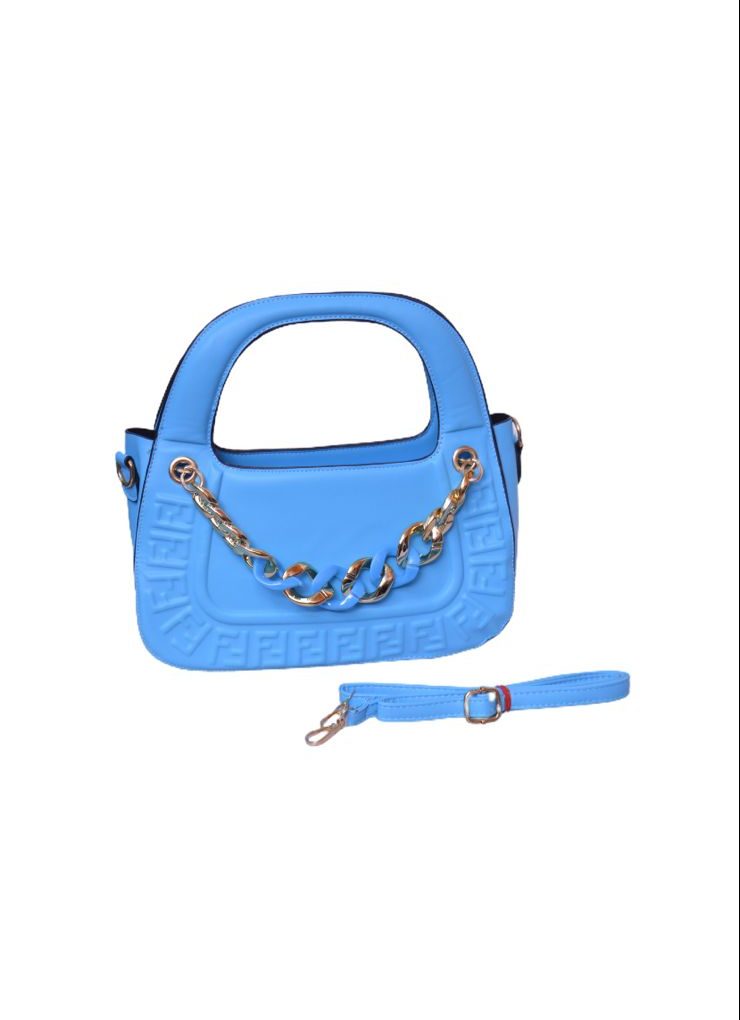 Trendy Crossbody Shoulder Handbag For Girls / Women. (Light Blue)