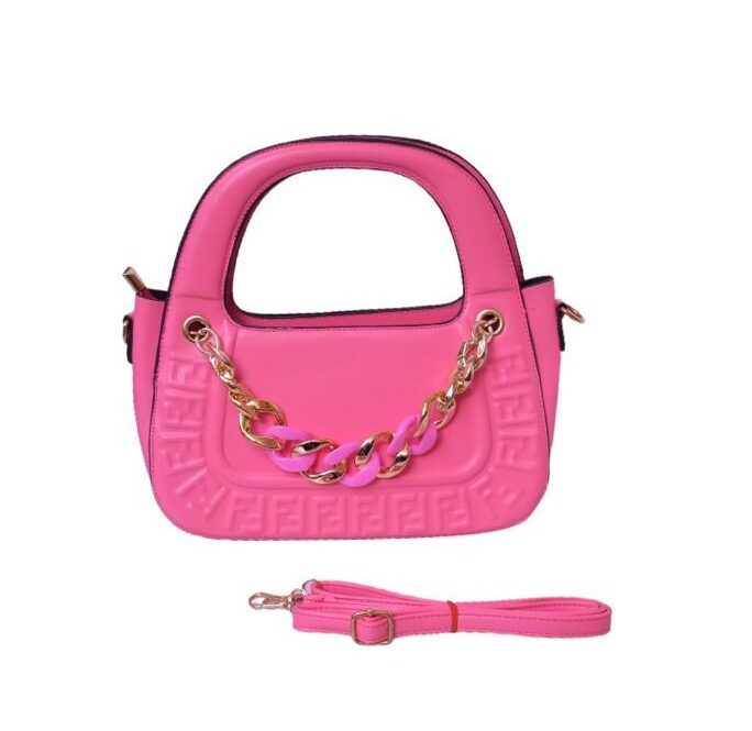 Trendy Crossbody Shoulder Handbag For Girls / Women. (Pink)