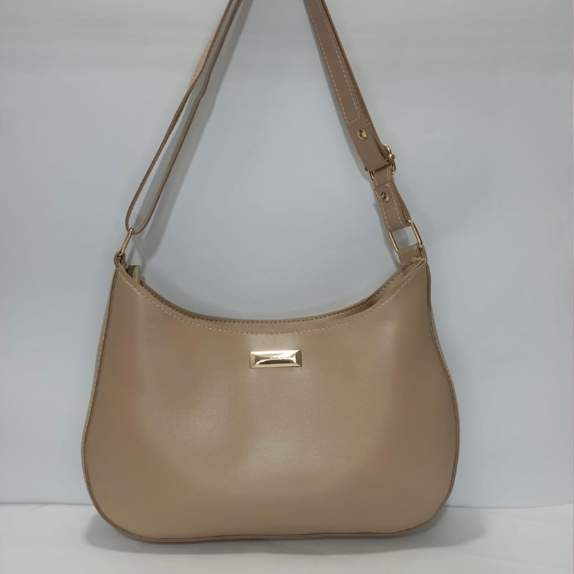 Hobo Shoulder Bag (Beige)