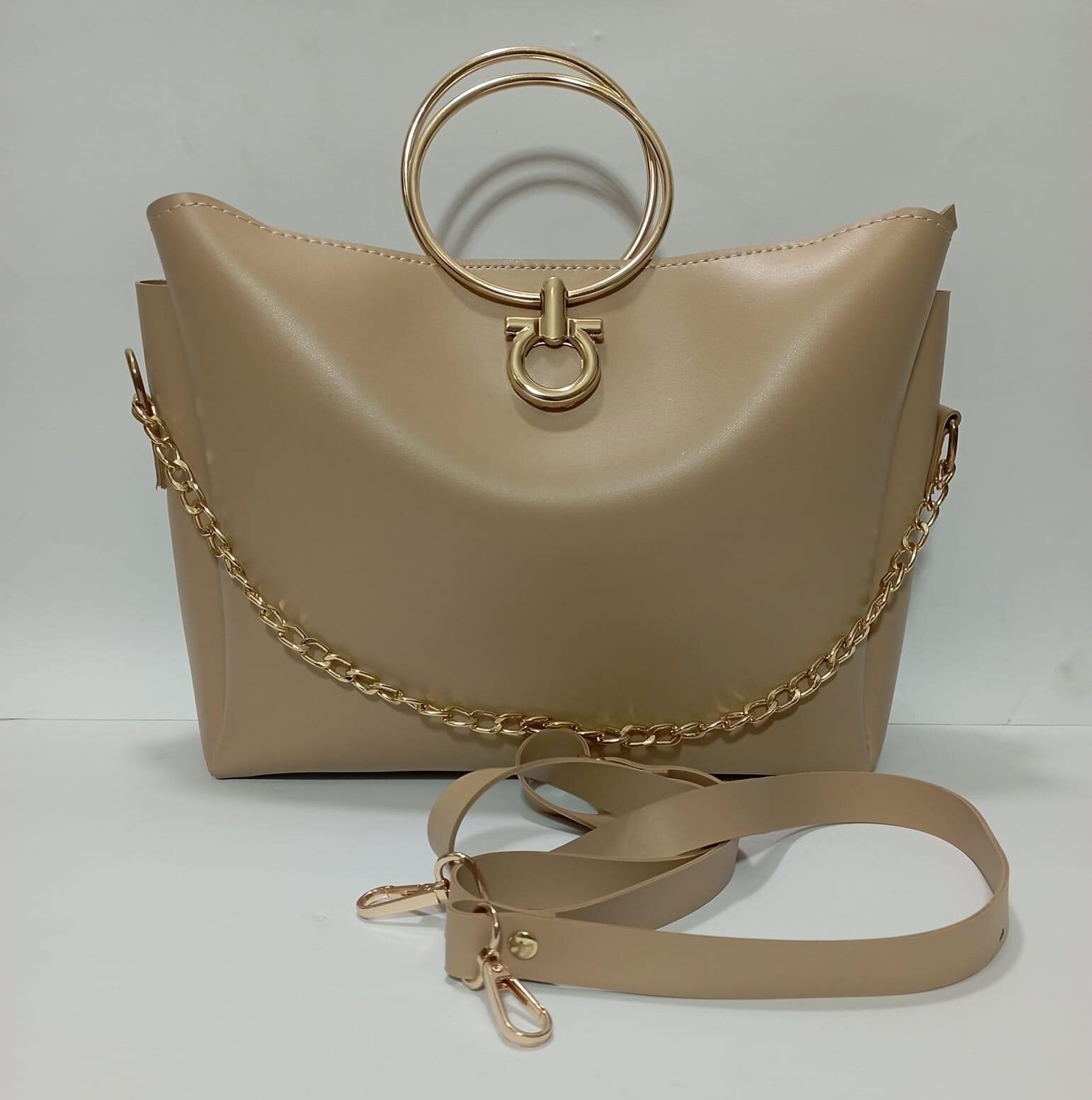 Casual Capri Handbag (Beige)