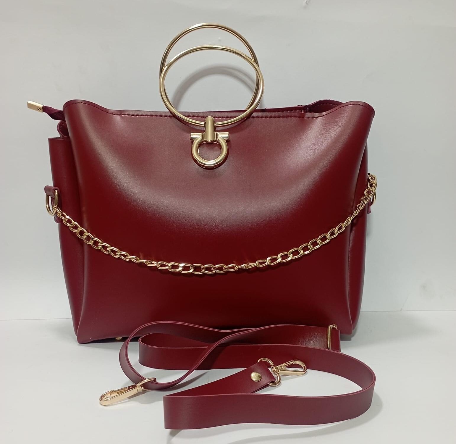  Casual Capri Handbag (Maroon)