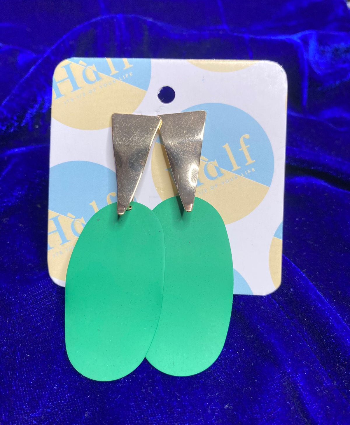 Elegant Acrylic Green Earring.