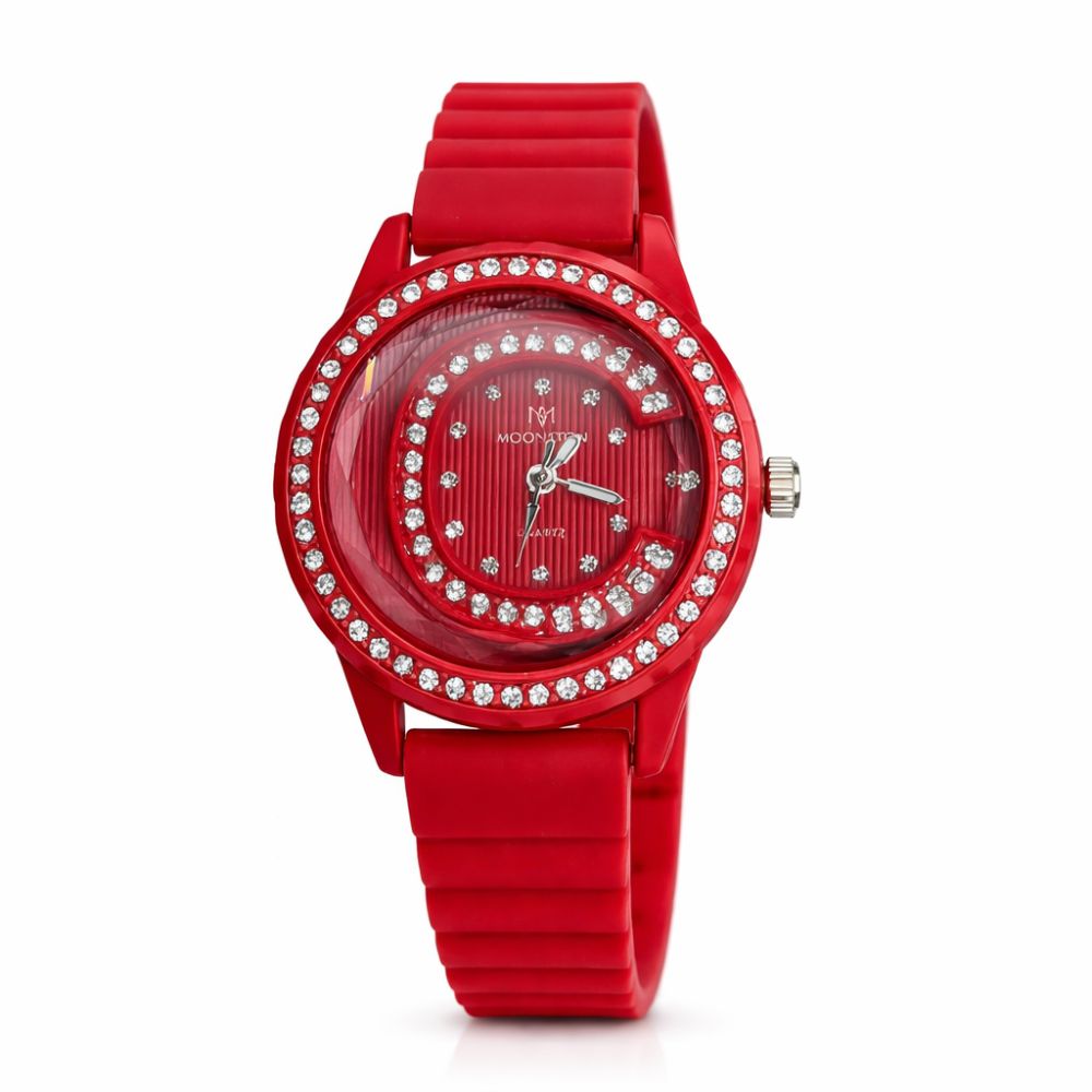 Emerald Crystal Watch (Red)