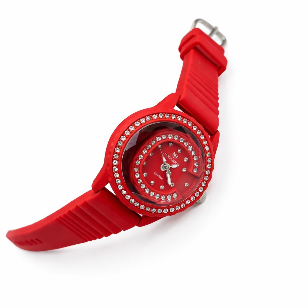 Emerald Crystal Watch (Red)