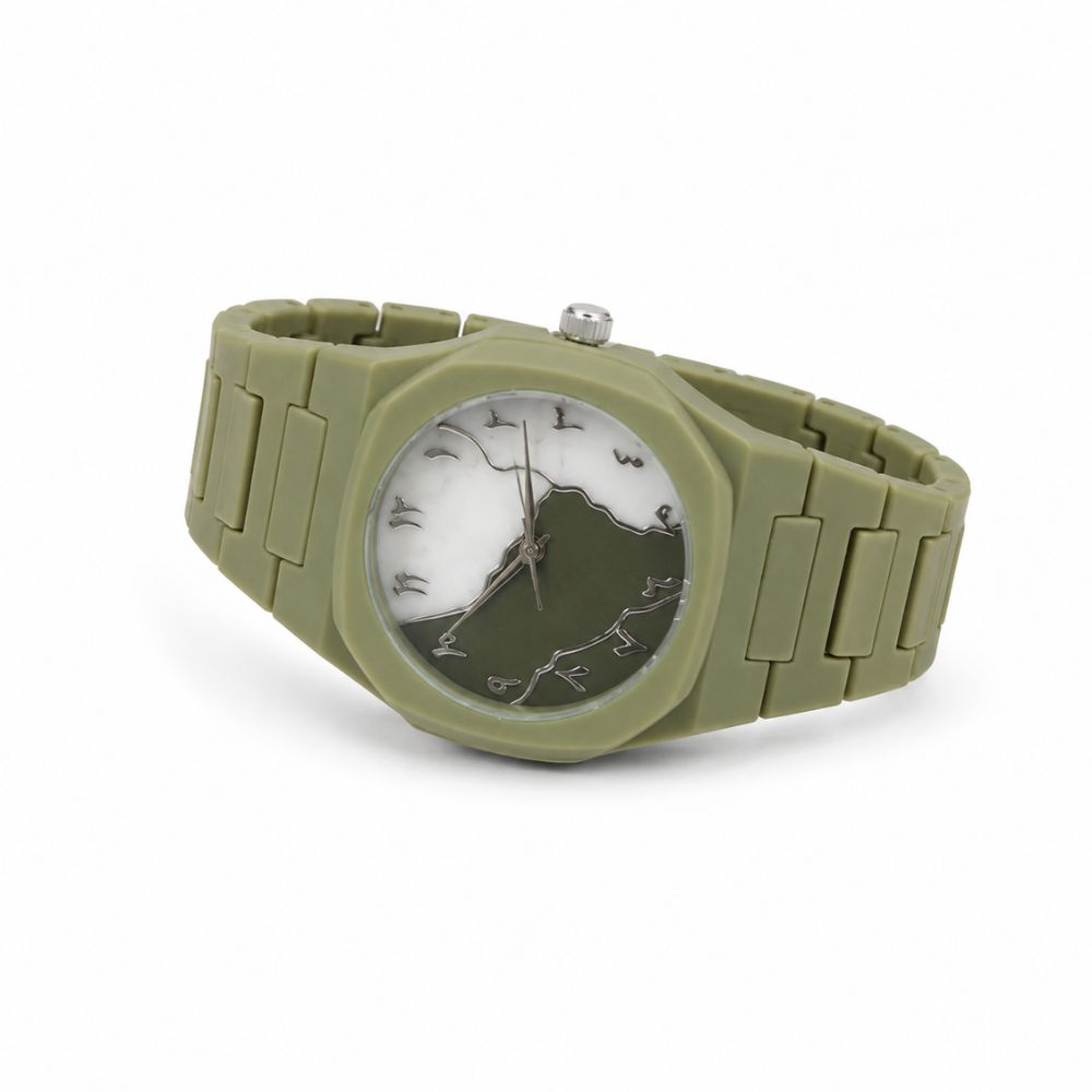 Aura Green Arabic Elegance Watch