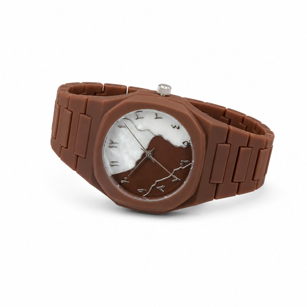 Aura Brown Arabic Elegance Watch