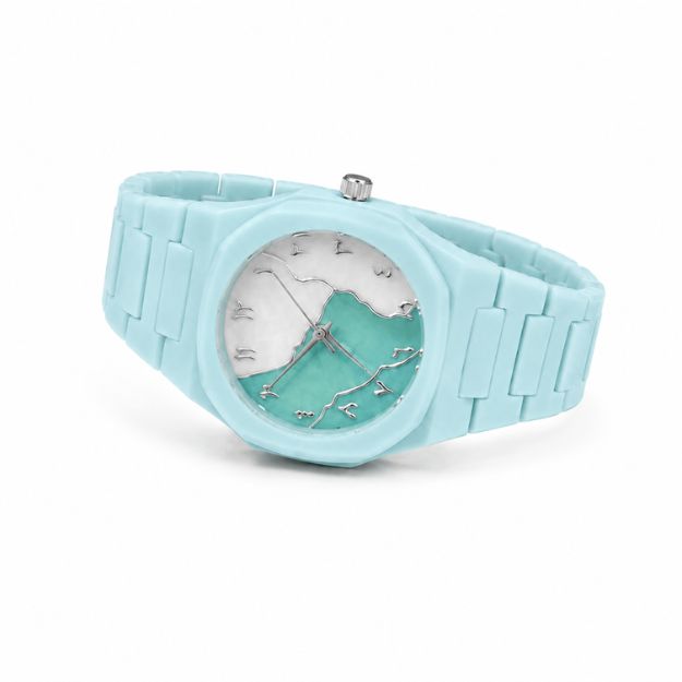 Aura Sky Blue Female Arabic  Watch