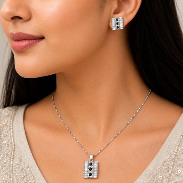 Black Crystal Luxe Set