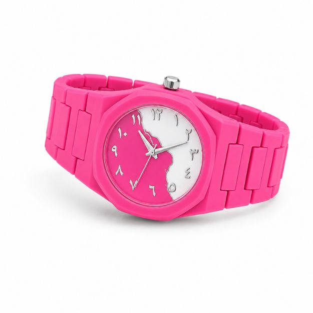 Aura Vibrant Pink Female Arabic  Watch