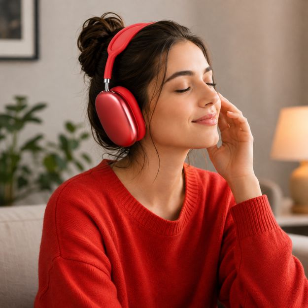 Red P9 Wireless Headphones