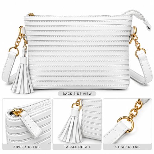 White Luxe Chain Shoulder Bag