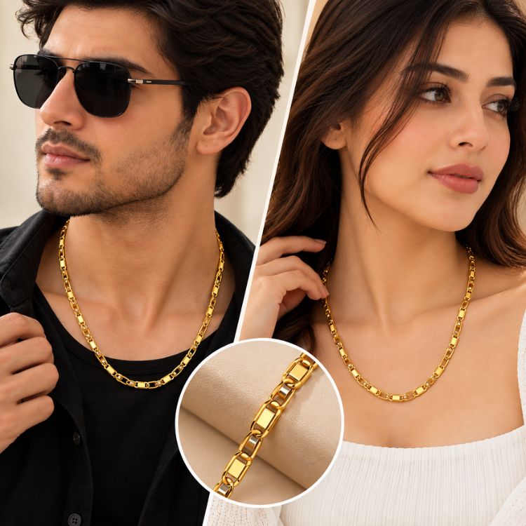 Golden Classic Link Chain – Unisex
