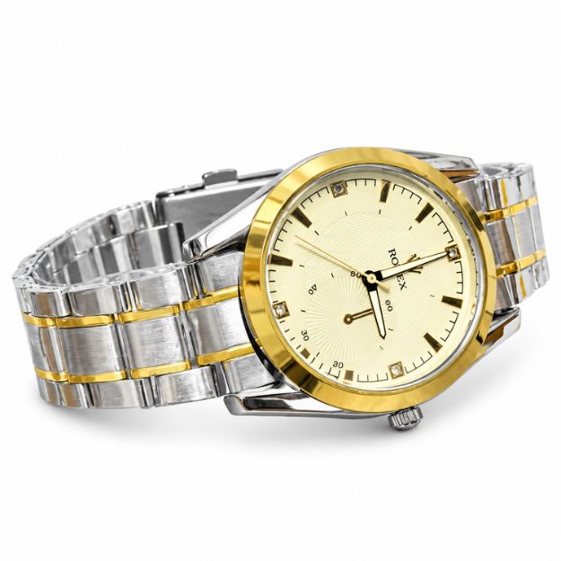 Gold Silver Classic Watch