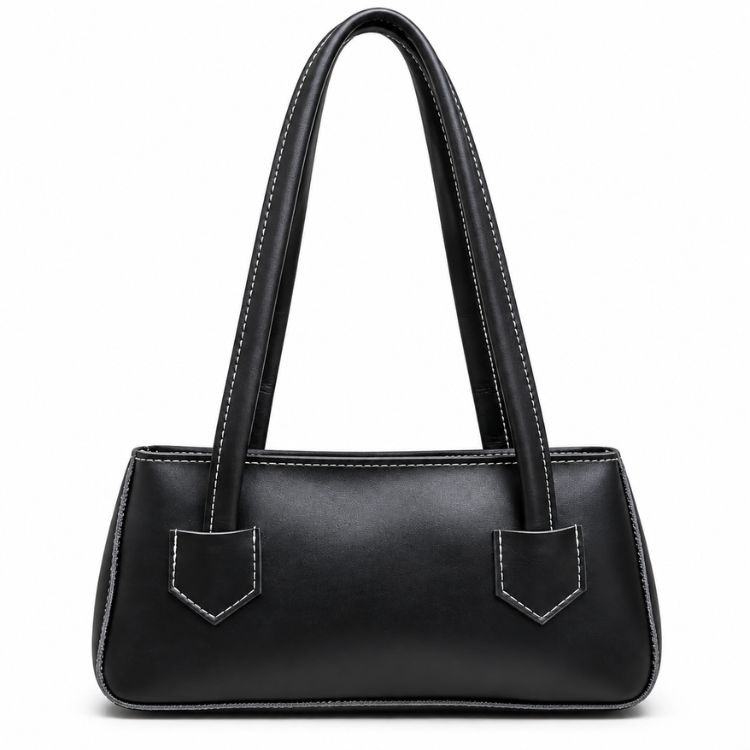 Classic Black Structured Handbag