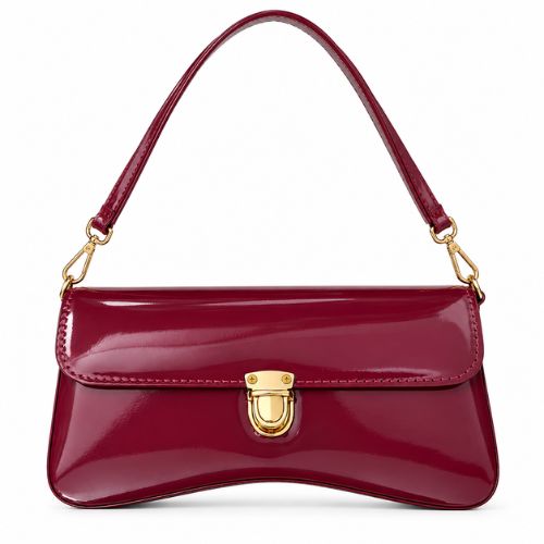 Burgundy Luxe Shoulder Bag